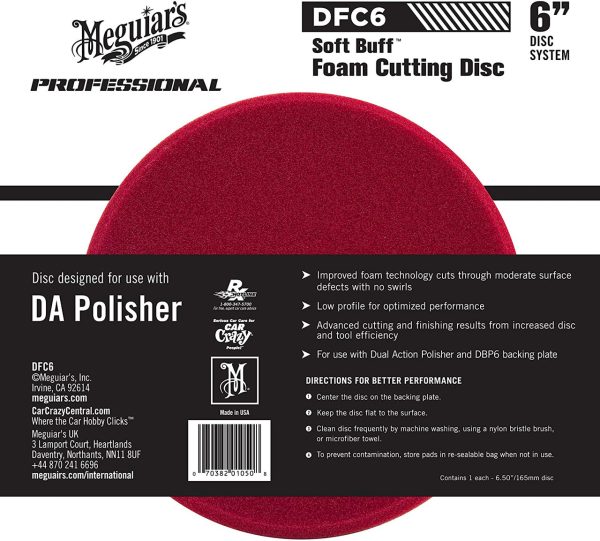 Tampon Bordeaux De Polissage 6"/152mm Meguiars